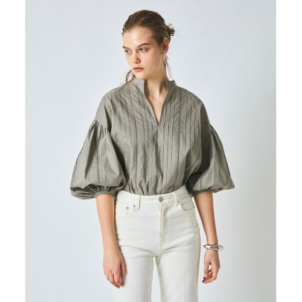 「N.O.R.C」 7分袖ブラウス S ライトグレー レディース