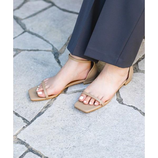 「RODE SKO」 フラットサンダル 37 ライトグレー レディース