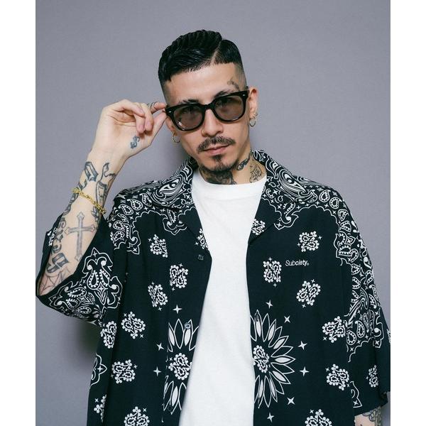 「Subciety」 半袖シャツ X-LARGE ブラック メンズ