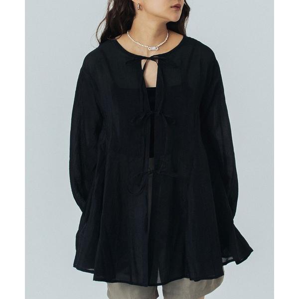 ブラウス シャツ BACK RIBBON BLOUSE レディース