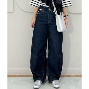 ジーンズ デニム デニムパンツ 「SOMETHING」カーブテーパードパンツ（ストレッチ） レディース