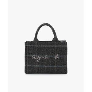 agnes b.（アニエスベー） トートバッグ チェック ウール ラージ