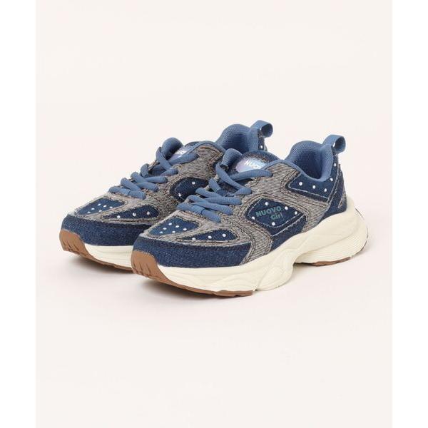 スニーカー NUOVO ヌオーヴォ 19-24(H) LILY リリー N9376J DENIM キ...