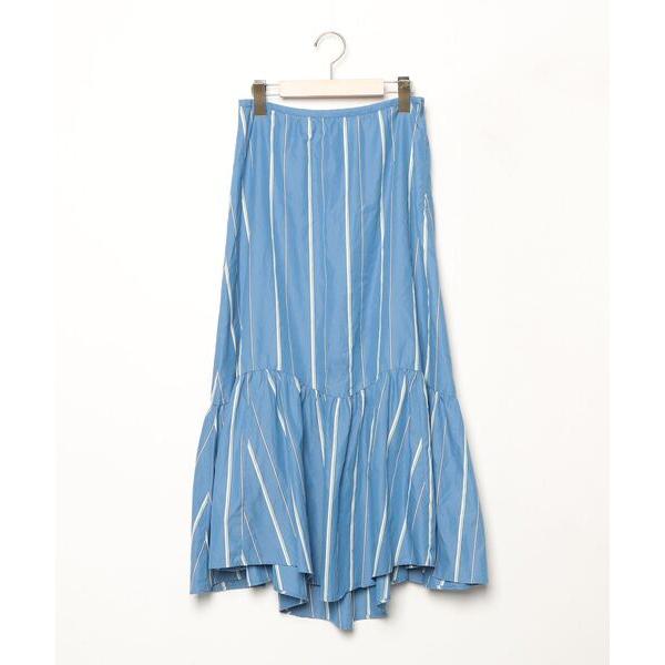 「IENA」 スカート 38 ブルー レディース