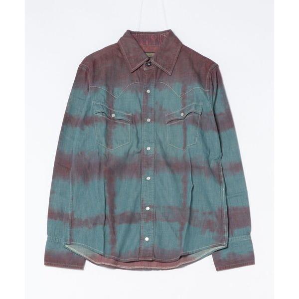 シャツ 「Ca」「it」「AYUITE」タイダイチェック裏毛短パンデニム ウエスタンシャツ メンズ ...