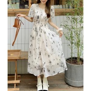 「Primazel」 半袖ワンピース M ホワイト レディース