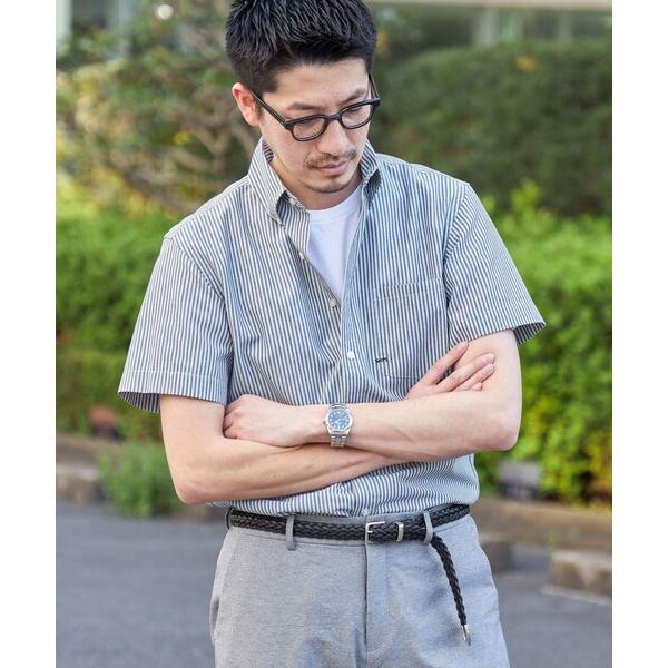 「SHIPS」 半袖シャツ SMALL ダークグレー メンズ