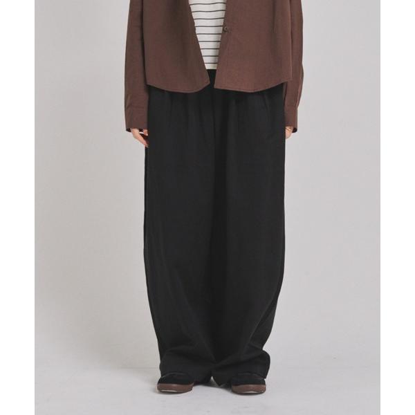 ワイドパンツ チノパン タックチノワイドパンツ レディース
