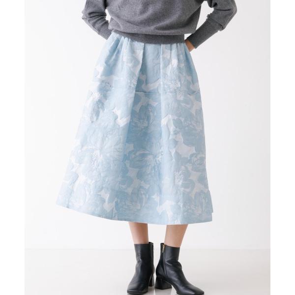 スカート フラワージャガードスカート