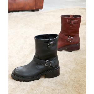 ブーツ エンジニアレザーブーツ　2410199 レディース