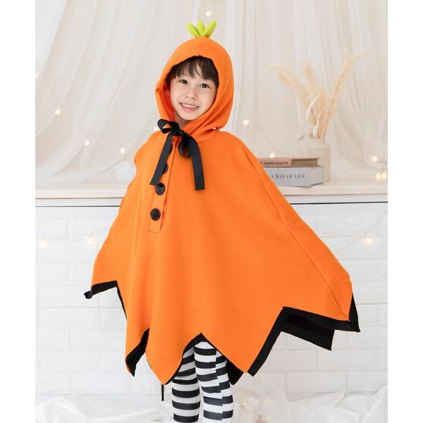 tシャツ 「 キッズハロウィンポンチョ 」 ハロウィン 仮装 衣装 コスプレ キッズ かぼちゃ コウ...