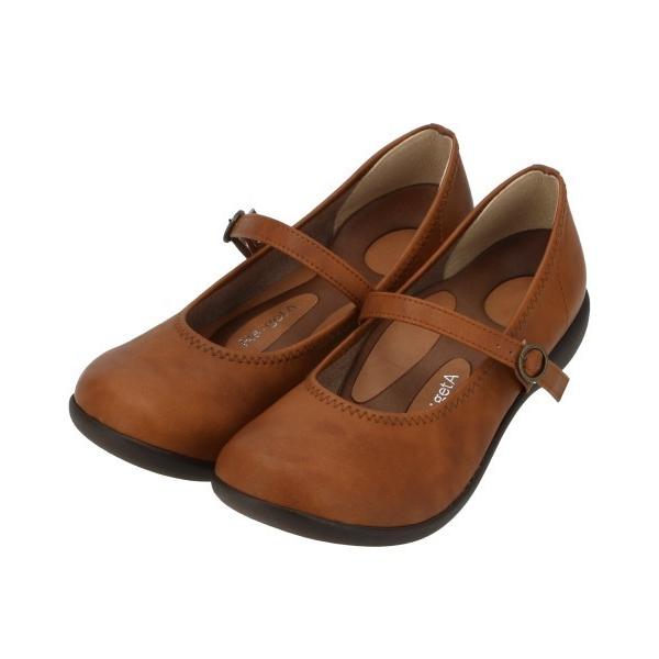 パンプス Re:getA リゲッタ R-2361 フラット ベルトパンプス