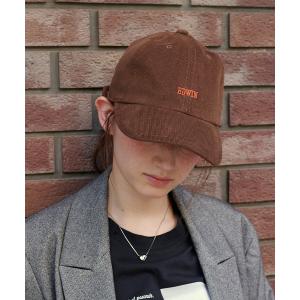 キャップ 帽子 「EDWIN/エドウィン」コーデュロイ刺しゅうキャップ レディース