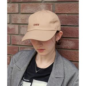 キャップ 帽子 「EDWIN/エドウィン」配色ロゴ刺しゅうキャップ レディース