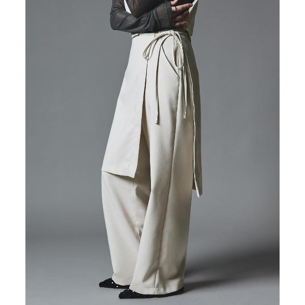 スラックス パンツ 「W:Huku / クラシカルツイルシリーズ」レイヤード スラックス / Cla...