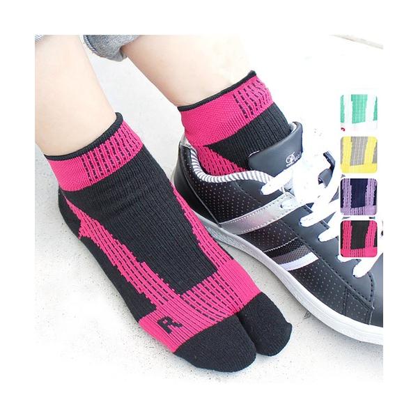靴下 スポーツ用 足袋ソックス「4足セット」 レディース