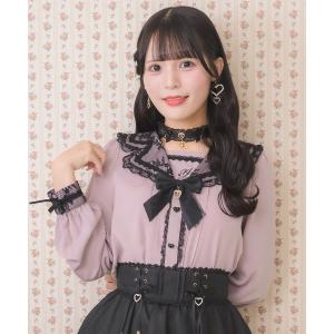 ブラウス シャツ ワンポイント刺繍セーラーブラウス レディース