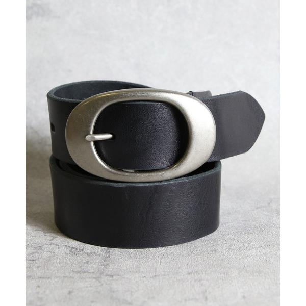 ベルト ITALY LEATHER 40ｍｍオーバルバックルレザーベルト メンズ レディース