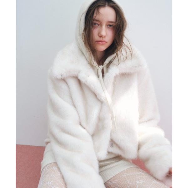 コート アウター MIXファーショートジャケット　604693 レディース