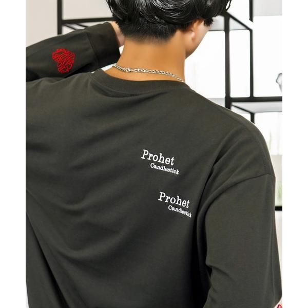 tシャツ 刺繍 ロゴ 長袖 Tシャツ ハート グラフィック ロンT ヘビーウェイト メンズ レディー...