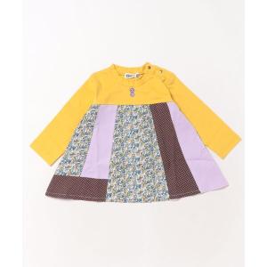 チュニック パッチワークチュニックワンピース キッズ 子供服 女の子
