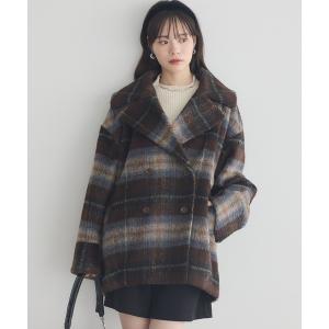 ジャケット テーラードジャケット 「2025AW」チェックシャギーコート レディース