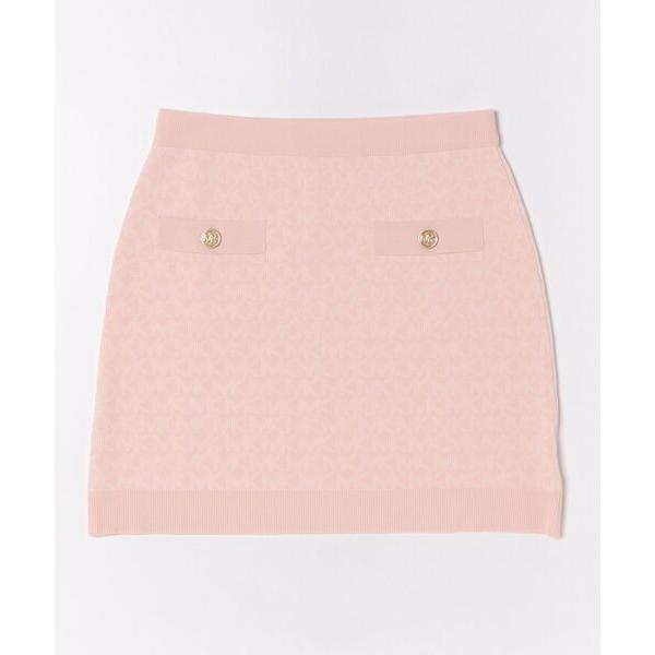 スカート MK DOT ロゴ ジャカード ニット スカート