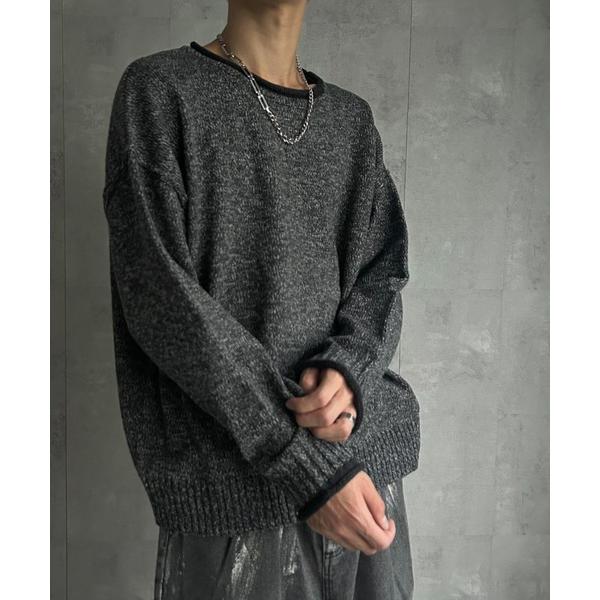 セーター ニット MIXヤーンニットプルオーバー メンズ レディース