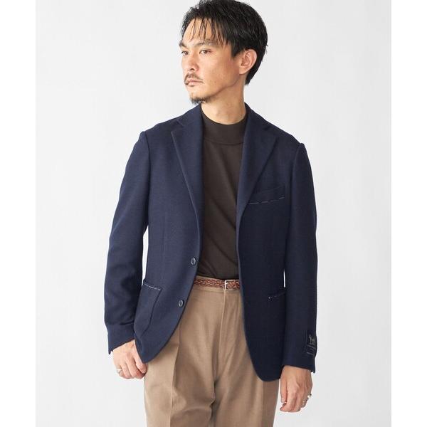 ジャケット テーラードジャケット SHIPS: LANIFICIO ROMA ネイビー ソリッド ジ...