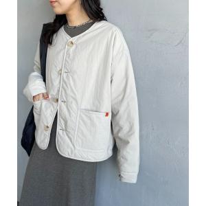 ジャケット ノーカラージャケット 「UNIVERSAL OVERALL/ユニバーサルオーバーオール」 別注 中綿入りノーカラージャケット レディース