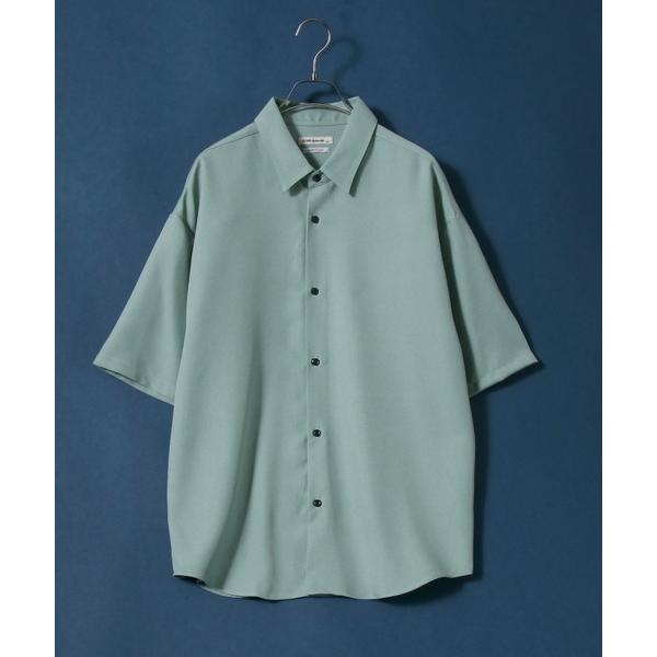 「ANPAS」 半袖シャツ L セージグリーン メンズ