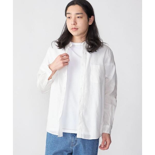 「SHIPS」 長袖シャツ MEDIUM ホワイト メンズ