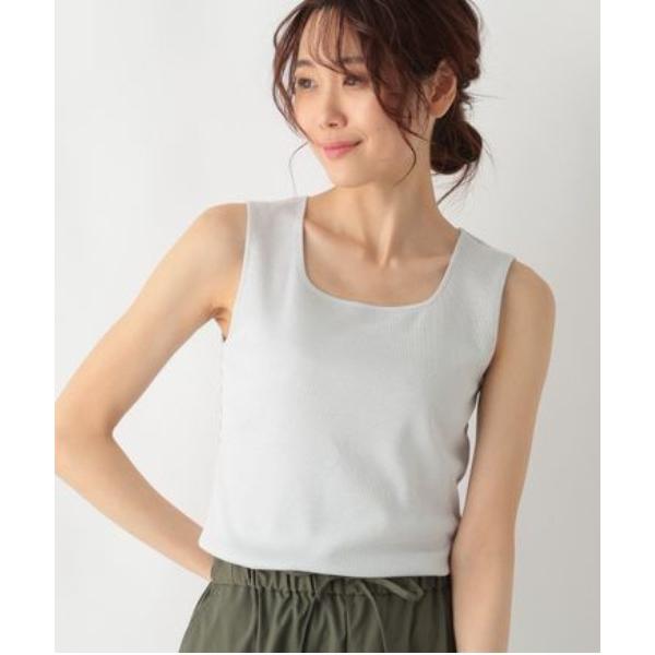 「GLOBAL WORK」 ノースリーブトップス MEDIUM ライトグレー レディース