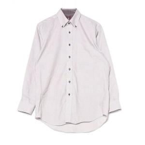 「marie claire」 チェック柄長袖シャツ - ブラウン メンズ