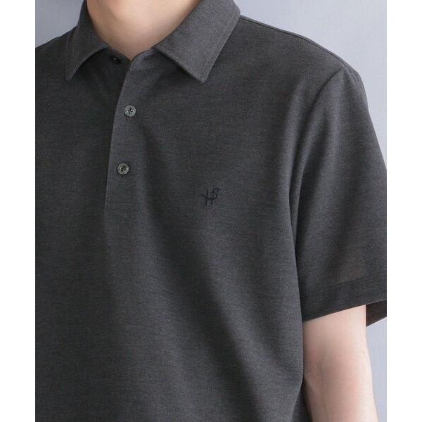 「SHIPS」 半袖ポロシャツ SMALL ダークグレー メンズ