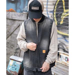 ベスト ジレ WEGO/ワーカーズデニムベスト メンズ レディース