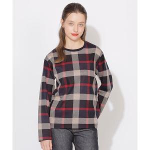 CB CRESTBRIDGE カーディガン クレストブリッジチェックシャギー