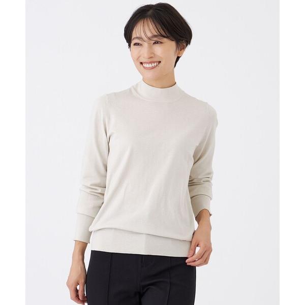 ニット セーター 「カタログ掲載」「ウォッシャブル」ラメハイゲージニットハイネックプルオーバー レデ...