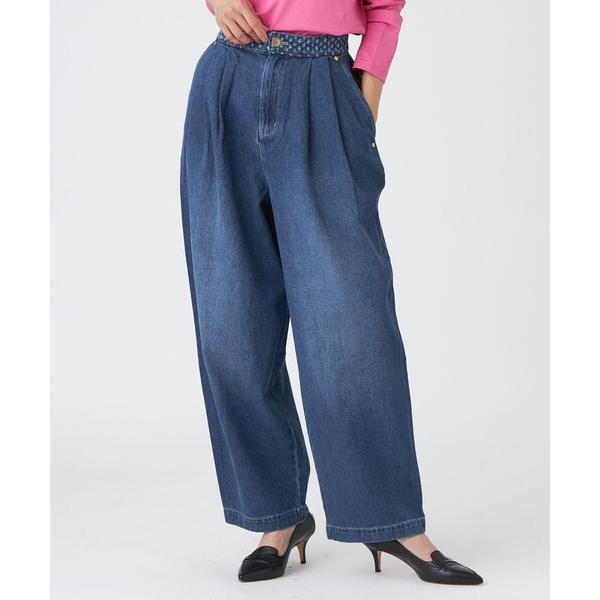 ジーンズ デニム デニムパンツ 「カタログ掲載品」「マシンウォッシャブル」パンチングデニムコンビタッ...