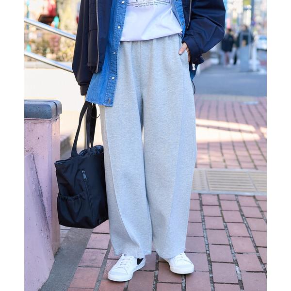 スウェットパンツ ジャージ 「新色追加」ボンディングカーブワイド スウェットパンツ レディース