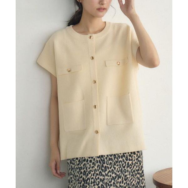 ベスト ジレ ツイードライクNTベスト レディース