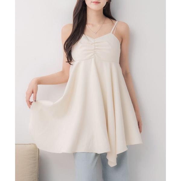 ワンピース 裾イレヘムミニキャミOP