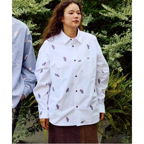 シャツ オックス 総柄プリント R/Gシャツ メンズ レディース