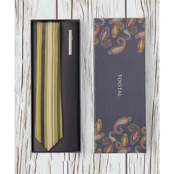 ネクタイ 老舗イギリスブランド Tootal ネクタイ＋ピン ギフトセット