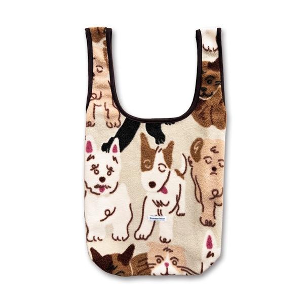 トートバッグ “CAT”＆“DOG” norahi フリースバッグ メンズ レディース