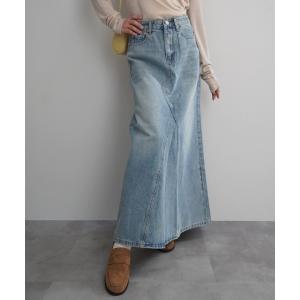 デニムスカート 「Rashik」Aラインフレアデニムスカート ロング 夏 フレア デニム