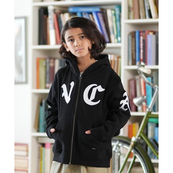 パーカー  RVCA/ルーカ ジップアップ パーカー キッズ スウェット フーディー ロゴ 裏起毛 ...