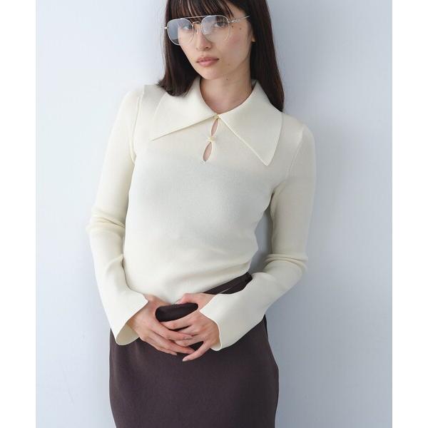 ニット セーター design collar knit レディース