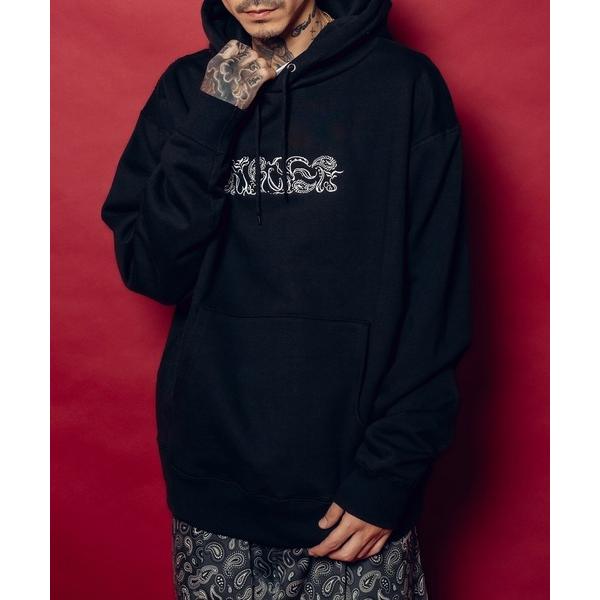 パーカー Abstracted paisley hoodie メンズ レディース