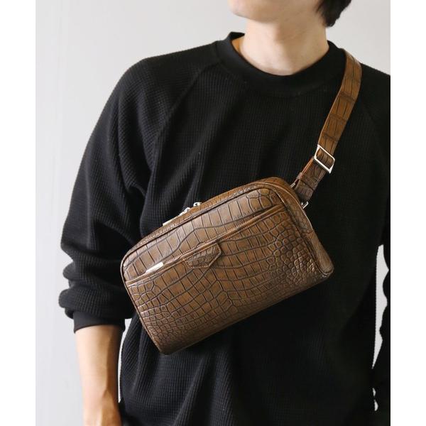 ショルダーバッグ バッグ ナイル クロコダイル ボディバッグ ショルダーバッグ レディース メンズ